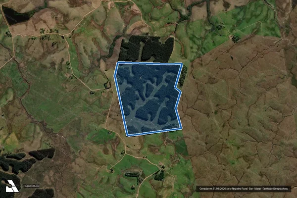 Imagem de satélite de Horto LIV 02 - Parte 1 em Sant'Ana do Livramento - RS