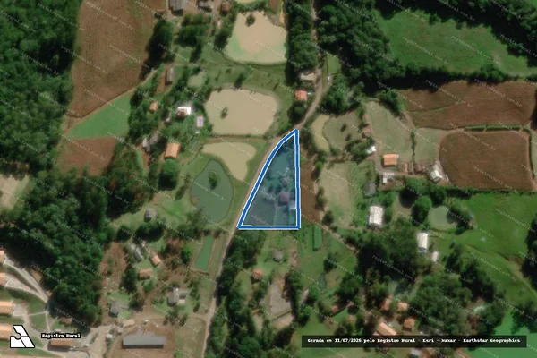Imagem de satélite de Matricula 32480 - Área 02 em Videira - SC