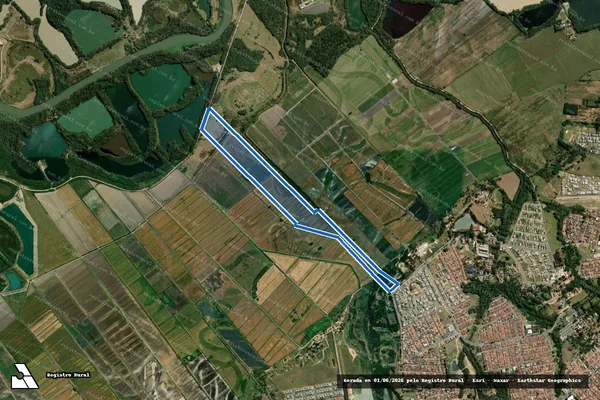 Imagem de satélite de IMÓVEL SEM DENOMINAÇÃO - GLEBA A em Taubaté - SP