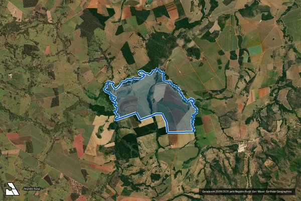 Imagem de satélite de Fazenda São João em Itapuranga - GO