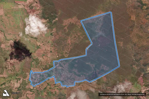 Imagem de satélite de PE Caraíbas - Parte 1 em Itaueira - PI