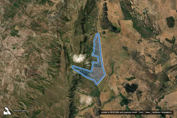 Imagem de satélite de Fazenda Curralinho - Gleba A11 - 001 em Monte Alegre de Goiás - GO