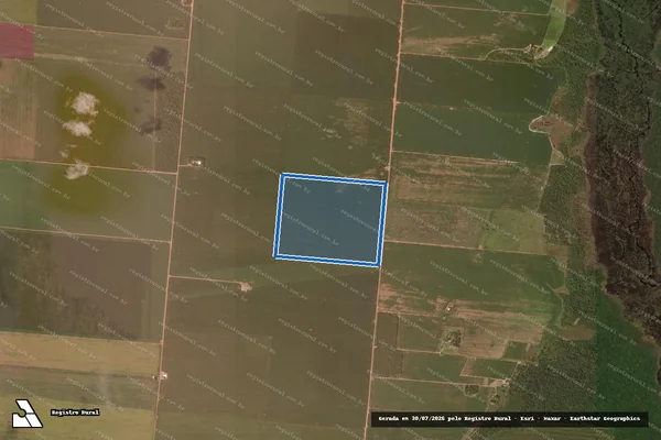 Imagem de satélite de LOTE 44 ? P.A PINGOS D AGUA - Parte 1 em Querência - MT
