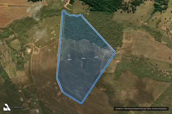 Imagem de satélite de FAZENDA BIGORNA - GLEBA 03 em Abadiânia - GO