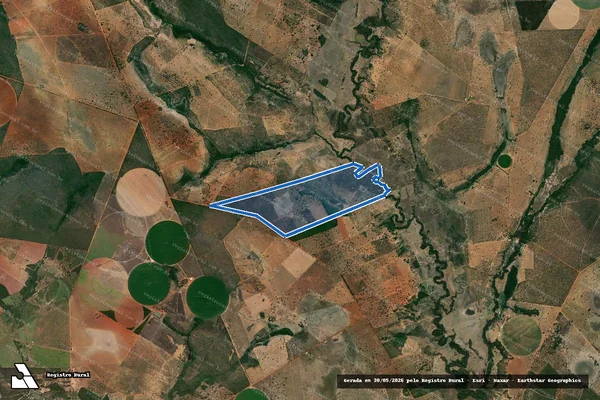 Imagem de satélite de Fazenda Gleba do Rio Preto - 001 em Bonfinópolis de Minas - MG