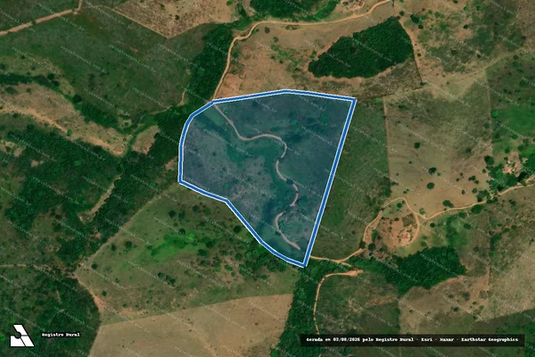 Imagem de satélite de FAZENDA SERRINHA CÓRREGO DO LIXA - Gleba 01 em Bandeira - MG