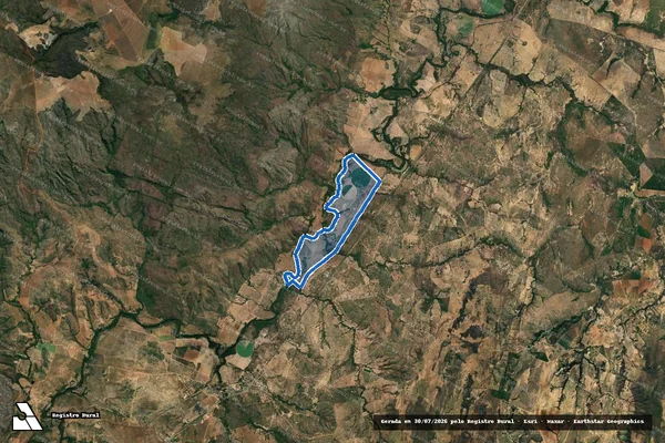 Imagem de satélite de Fazenda Estância Palomares - PARTE 1 em Augusto de Lima - MG
