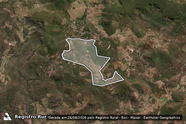 Imagem de satélite de Denominado Ruivo e Açude;Ora Denominado Bela Vista - Parte 1 em Medina - MG