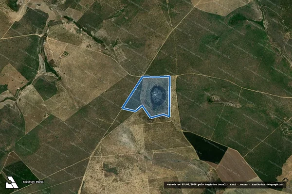 Imagem de satélite de Fazenda Itaberaba - Gleba 02 - Gleba 02 em Curral de Dentro - MG