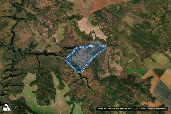 Imagem de satélite de FAZENDA CASCAVEL - 7715-B em Guiratinga - MT