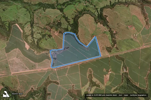 Imagem de satélite de Fazenda Renascer I - PARTE 1 em Comendador Gomes - MG