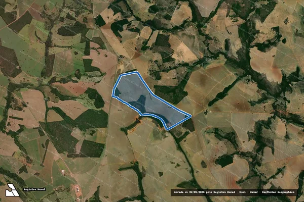Imagem de satélite de Fazenda Lambary - Parte 1 em Santa Cruz de Goiás - GO