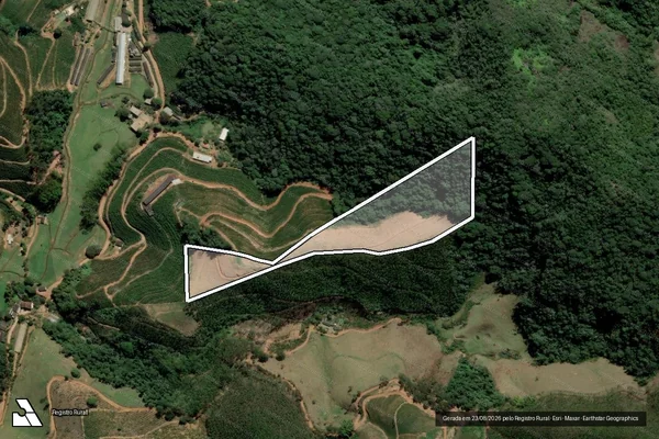 Imagem de satélite de FAZENDA RIO BONITO - Parte 2 em Santa Leopoldina - ES