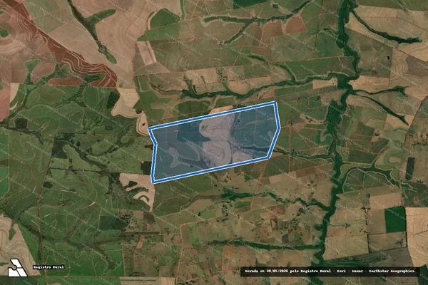 Imagem de satélite de Fazenda São Paulo - Gleba A em Andradina - SP