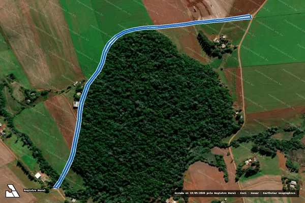 Imagem de satélite de PA CERES - Estrada Municipal em Augusto Pestana - RS