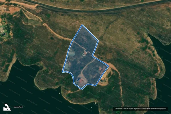 Imagem de satélite de FAZENDA BARREIRO - PARCELA 01 em Catalão - GO
