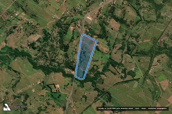 Imagem de satélite de Estância Santa Fé - Parcela 1 em Presidente Prudente - SP