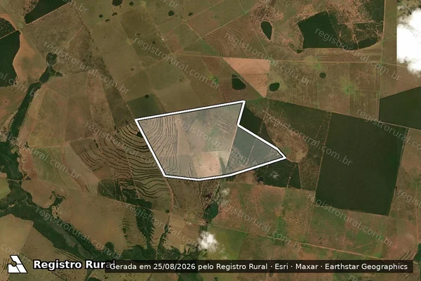 Imagem de satélite de Fazenda São Gabriel - Parte 1 em Camapuã - MS