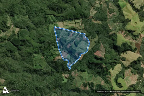 Imagem de satélite de Fazenda Santa Cruz - PARTE 1 em Ribeirão Branco - SP
