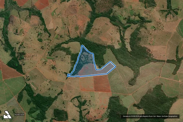 Imagem de satélite de Fazenda Sertao Limpo - 45.954 em Campo Florido - MG