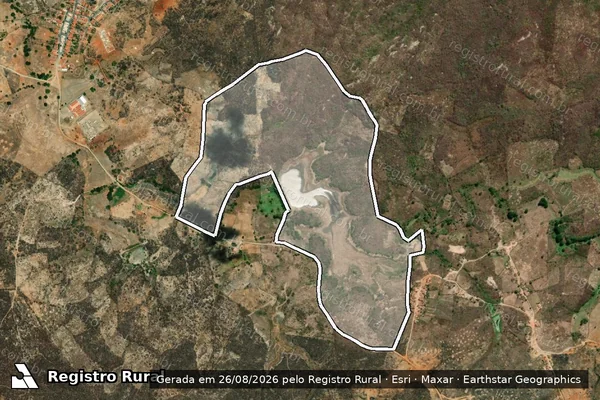 Imagem de satélite de SÍTIO TODOS OS SANTOS - GLEBA A em Tauá - CE
