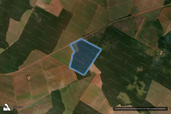 Imagem de satélite de FAZENDA CANAÃ - Parte 1 em Diamantino - MT