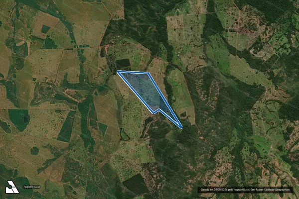 Imagem de satélite de FAZENDA PANORAMA - Gleba D em Nioaque - MS