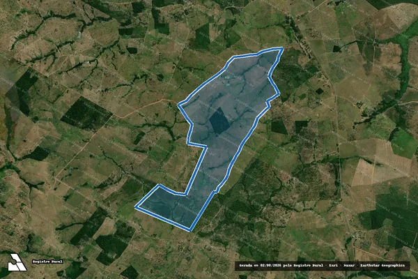 Imagem de satélite de FAZENDA BELA VISTA - 001 em São Domingos do Araguaia - PA
