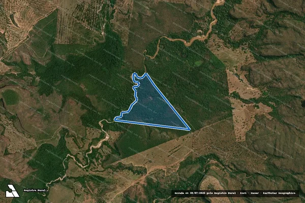 Imagem de satélite de Fazenda Baixa das Andorinhas - GLEBA K em Poxoréu - MT