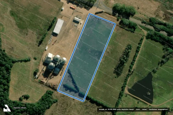 Imagem de satélite de Granja Santa Terezinha - Gleba 6 - Milton em Alegrete - RS