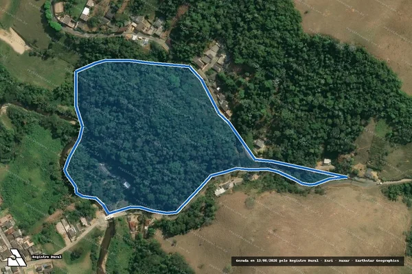 Imagem de satélite de Área Desmembrada da Fazenda dos Pinheiros, Sítio Serrote e Itaóca - Parcela 2 em Rio Claro - RJ