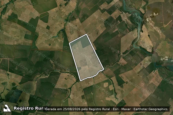 Imagem de satélite de FAZENDA ANANDA DA WN - Parte 1 em Três Lagoas - MS