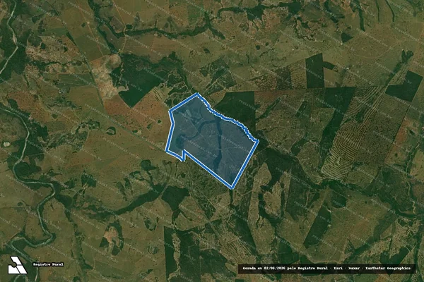 Imagem de satélite de FAZENDA ARIRANHA - Parte 1 em Guia Lopes da Laguna - MS