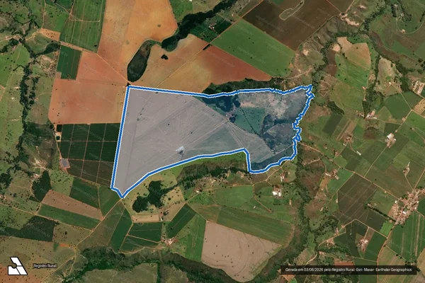 Imagem de satélite de Fazenda Santa Fé - Parcela 1 em Serra do Salitre - MG