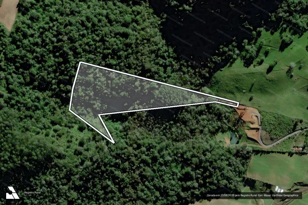 Imagem de satélite de SITIO STREY - Parte 1 em Laurentino - SC