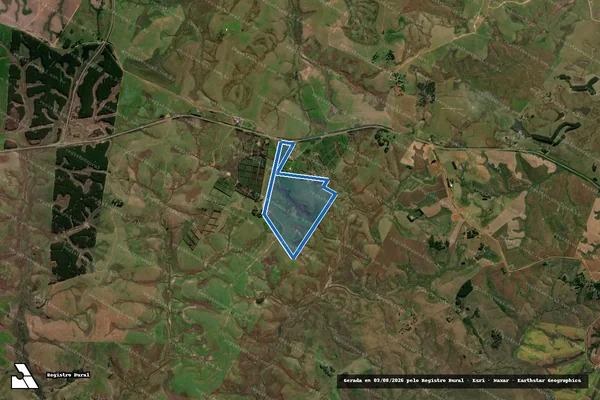 Imagem de satélite de Magnólia - Remanescente em Rosário do Sul - RS