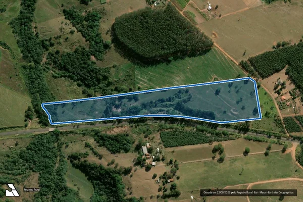 Imagem de satélite de Sítio São José - Sítio São José Parte 1 em Oscar Bressane - SP