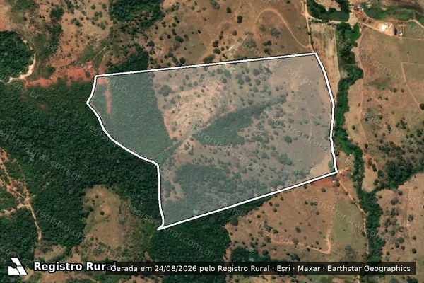 Imagem de satélite de Fazenda Cedro e França - PARCELA 1E em Guanhães - MG