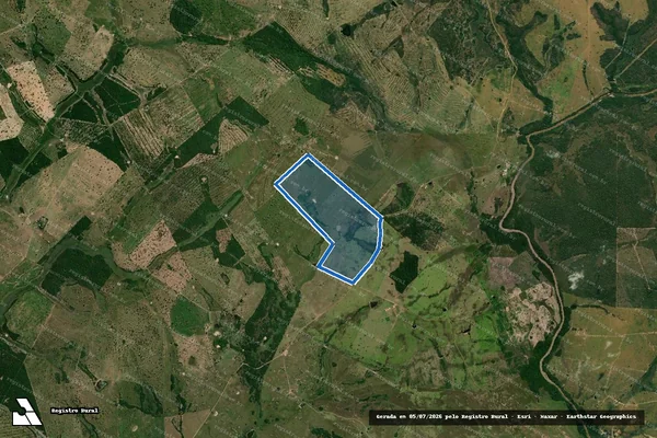 Imagem de satélite de FAZENDA ESPERANÇA - Parte 1 em Caracol - MS
