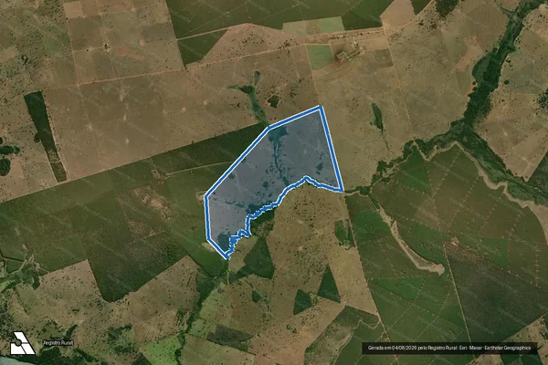 Imagem de satélite de Fazenda Santo Expedito - Fazenda Santo Expedito ? Gleba B em Inocência - MS