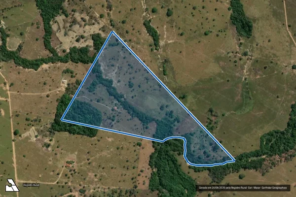 Imagem de satélite de FAZENDA ALDEIA MARIA - Parte 1 em Sanclerlândia - GO