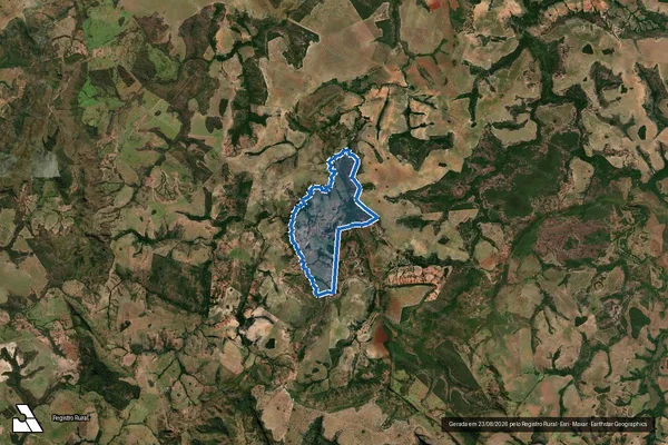 Imagem de satélite de Fazenda Inhumas ? Água Limpa - Sede ? João em Caiapônia - GO