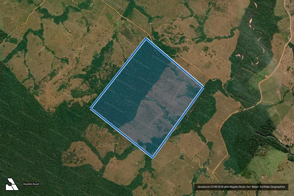 Imagem de satélite de LOTE 27-D FAZENDA FORTUNA, GLEBA 21, GLEBA CASTRO ALVES, SETOR ESPIGÃO DO OESTE em Espigão D'Oeste - RO