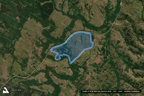 Imagem de satélite de Fazenda 3C ? Sede - Sede em Caçapava do Sul - RS