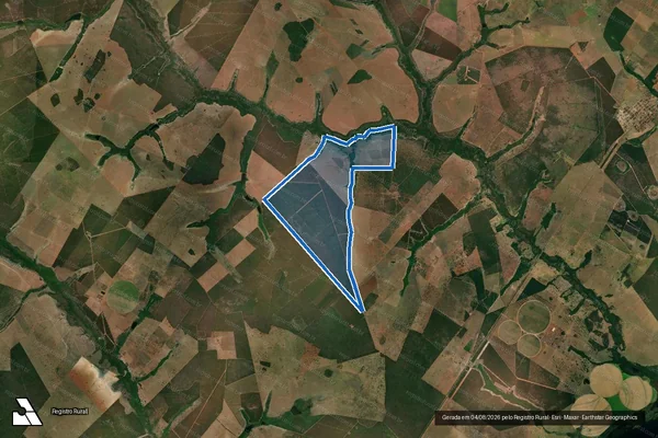 Imagem de satélite de Fazenda Santo Antonio - Gleba A em Selvíria - MS