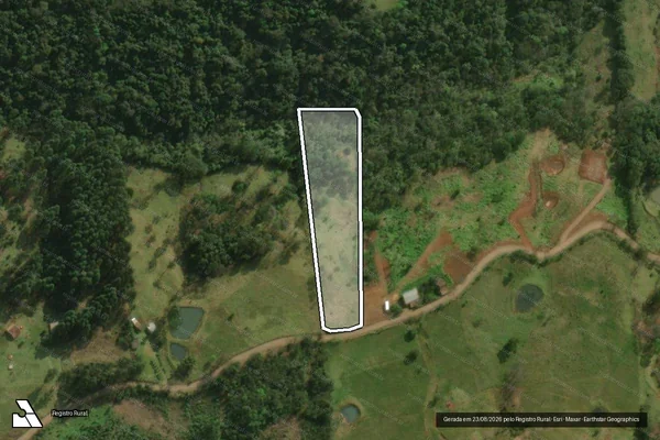Imagem de satélite de Parte do Lote Rural Nº 82 - Parte 1 em São Miguel do Oeste - SC