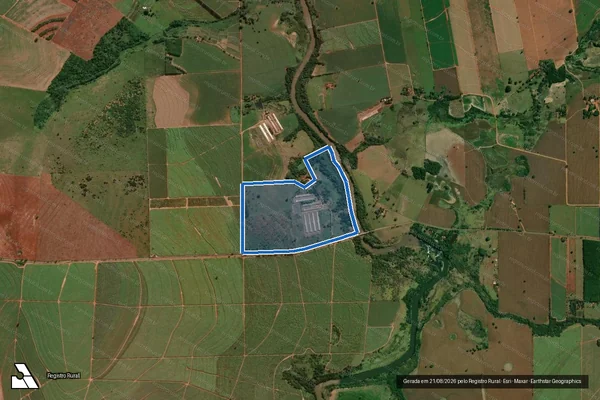 Imagem de satélite de Fazenda Boa Vista - Gleba A em Jardim Olinda - PR