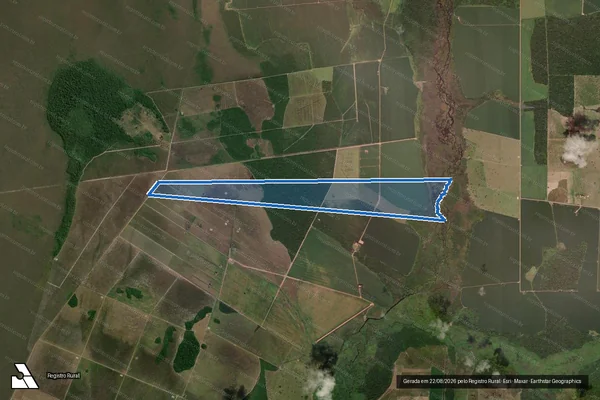 Imagem de satélite de SÍTIO PARANÁ LOTE 11-A GLEBA GUAPORÉ, SETOR PIMENTEIRAS - 001 em Pimenteiras do Oeste - RO