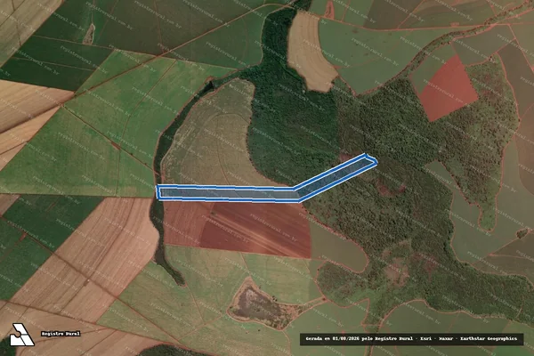 Imagem de satélite de Fazenda Moinho Velho -  Gleba B1 em Guatapará - SP