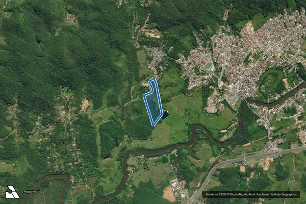 Imagem de satélite de SITIO PEDROES - PARTE 02 em Juquiá - SP
